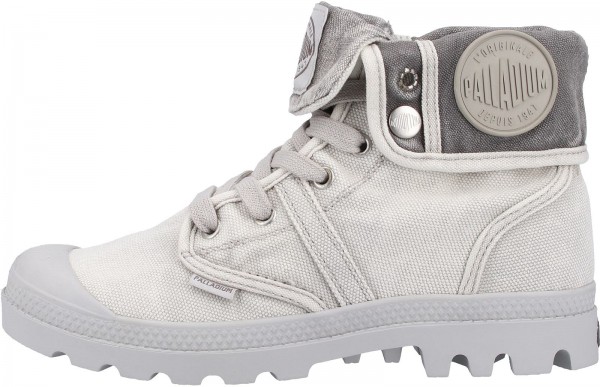 Palladium Stiefelette Canvas Grau