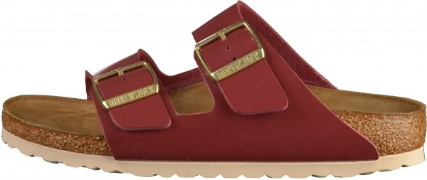 Birkenstock Arizona Pantoletten Birko-Flor Patent Bordeaux
