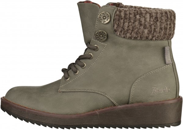 Blowfish Stiefelette Lederimitat/Textil Grau