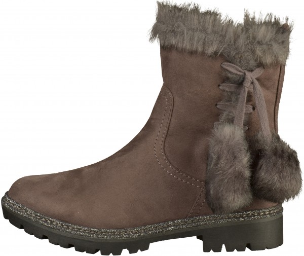 Marco Tozzi Stiefelette Textil Dunkelgrau Warmfutter