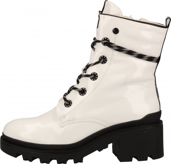 s.Oliver Stiefelette Lederimitat Weiß