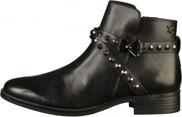 Caprice Stiefelette Leder Schwarz