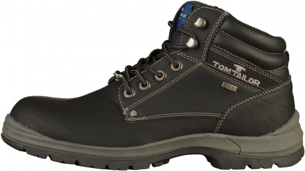 Tom Tailor Stiefelette Lederimitat Schwarz Warmfutter