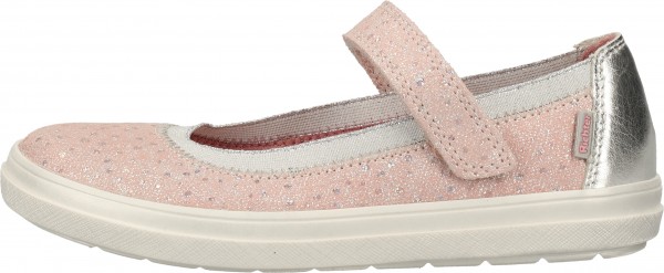 Richter Ballerinas Leder Beige/Silber