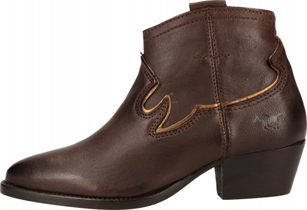 Mustang Stiefelette Lederimitat Dunkelbraun
