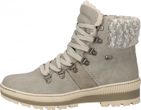 Relife Stiefelette Lederimitat/Textil Hellgrau
