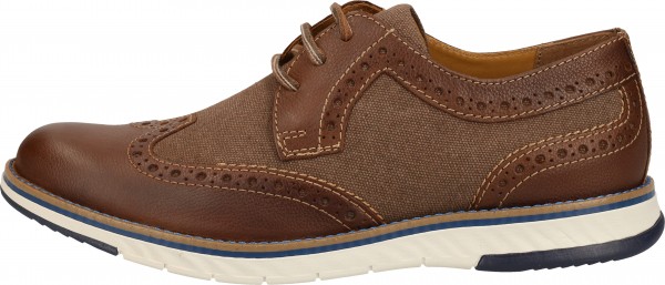 FRETZ men Halbschuhe Glattleder Braun