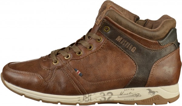 Mustang Stiefelette Lederimitat Braun