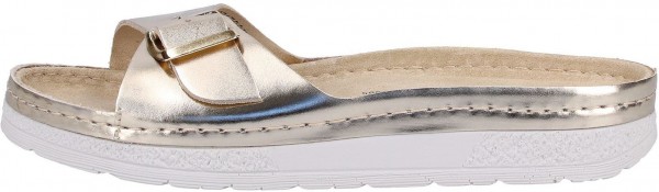 Berkemann Pantoletten Leder Gold
