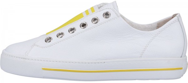 Paul Green Sneaker Leder Weiß/Gelb