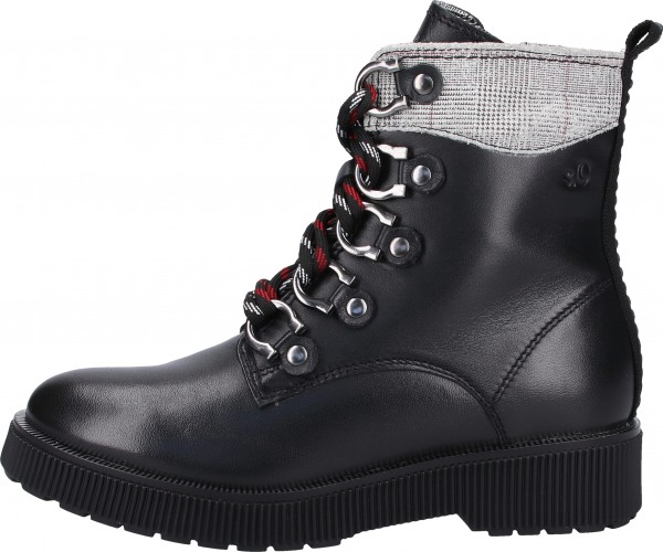 s.Oliver Stiefelette Leder Schwarz