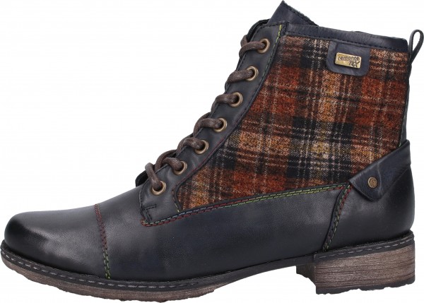 Remonte Stiefelette Leder/Textil Blau/Braun