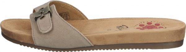 Relife Pantoletten Veloursleder Beige
