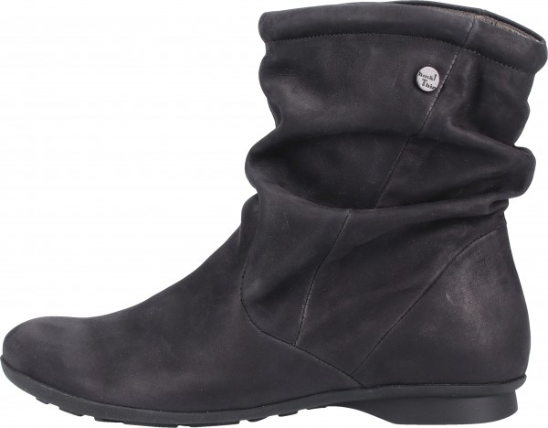 Think! Stiefelette Nubukleder Schwarz