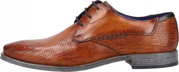 Bugatti Businessschuhe Glattleder Cognac