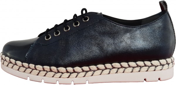 Veganino Halbschuhe Lederimitat Dunkelblau
