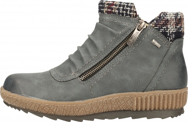 Relife Stiefelette Lederimitat/Textil Dunkelblau Warmfutter