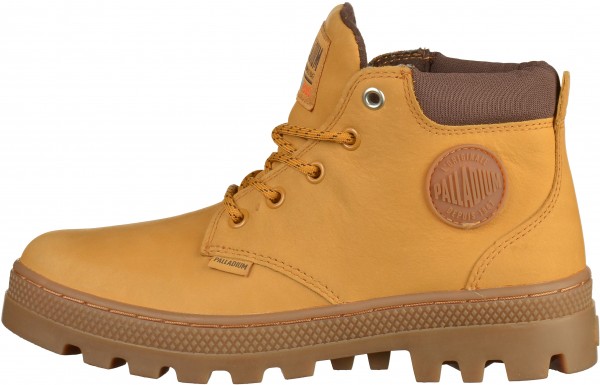 Palladium Stiefelette Leder/Textil Beige