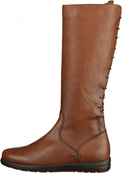 Wolky Stiefel Leder Cognac