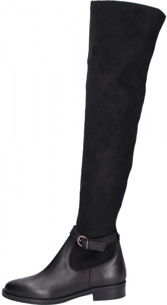 Fred de la Bretoniere Stiefel Leder/Textil Schwarz