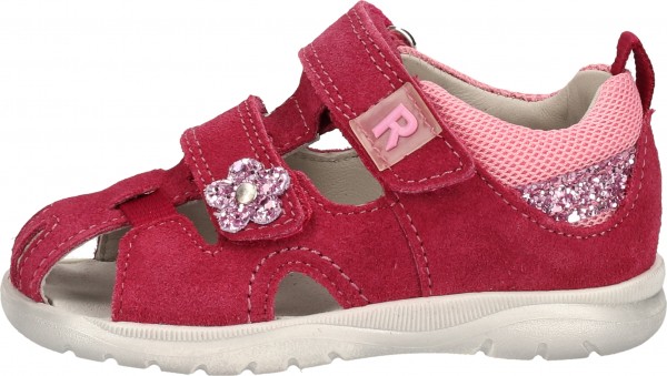 Richter Sandalen Veloursleder/Textil Rot/Pink