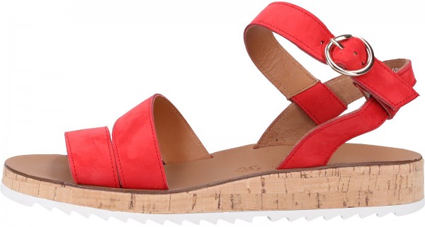 Paul Green Sandalen Nubukleder Rot