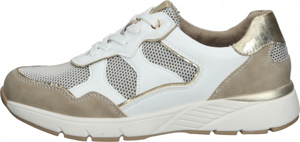 Relife Sneaker Lederimitat/Textil Beige/Gold