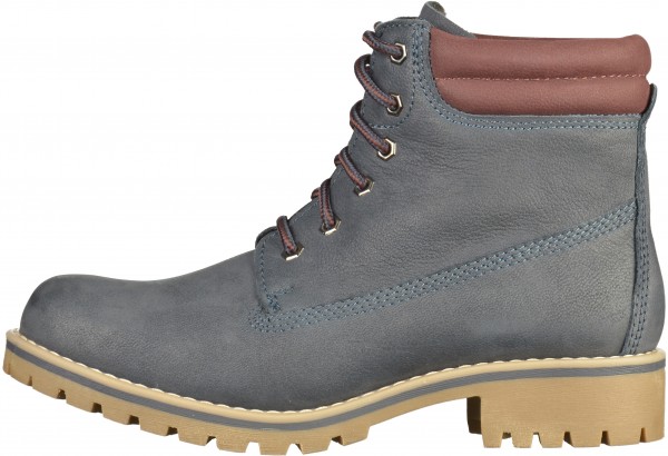 Marco Tozzi Stiefelette Leder Navy Warmfutter