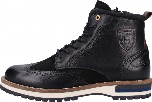 Pantofola d Oro Stiefelette Leder Schwarz