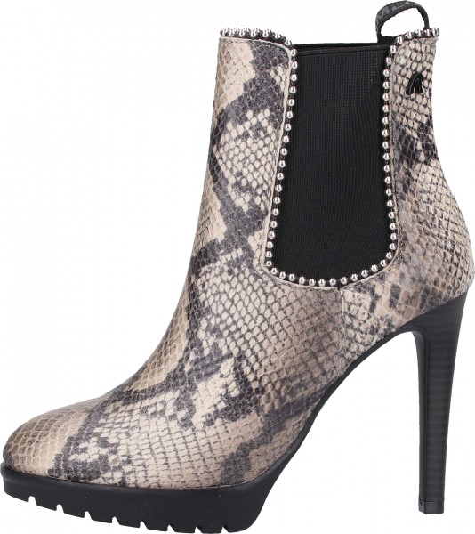 Replay Stiefelette Lederimitat/Textil Grau/Schwarz