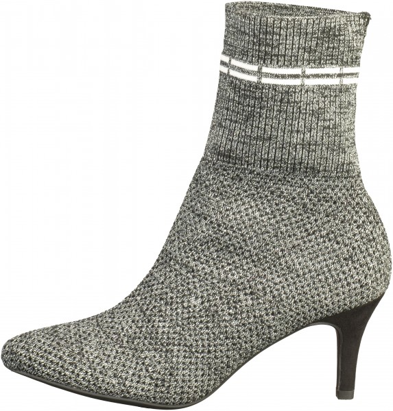 Marco Tozzi Stiefelette Textil Silber