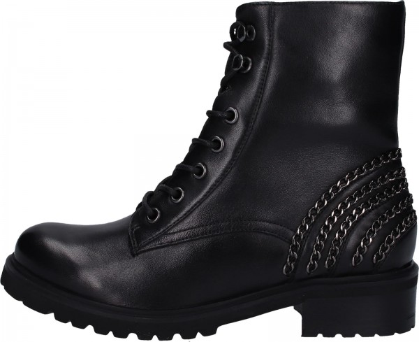 SPM Stiefelette Glattleder Schwarz