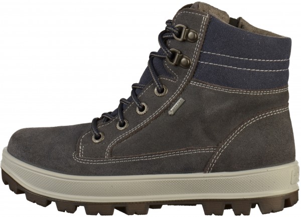 Superfit Stiefelette Veloursleder/Textil Grau Warmfutter