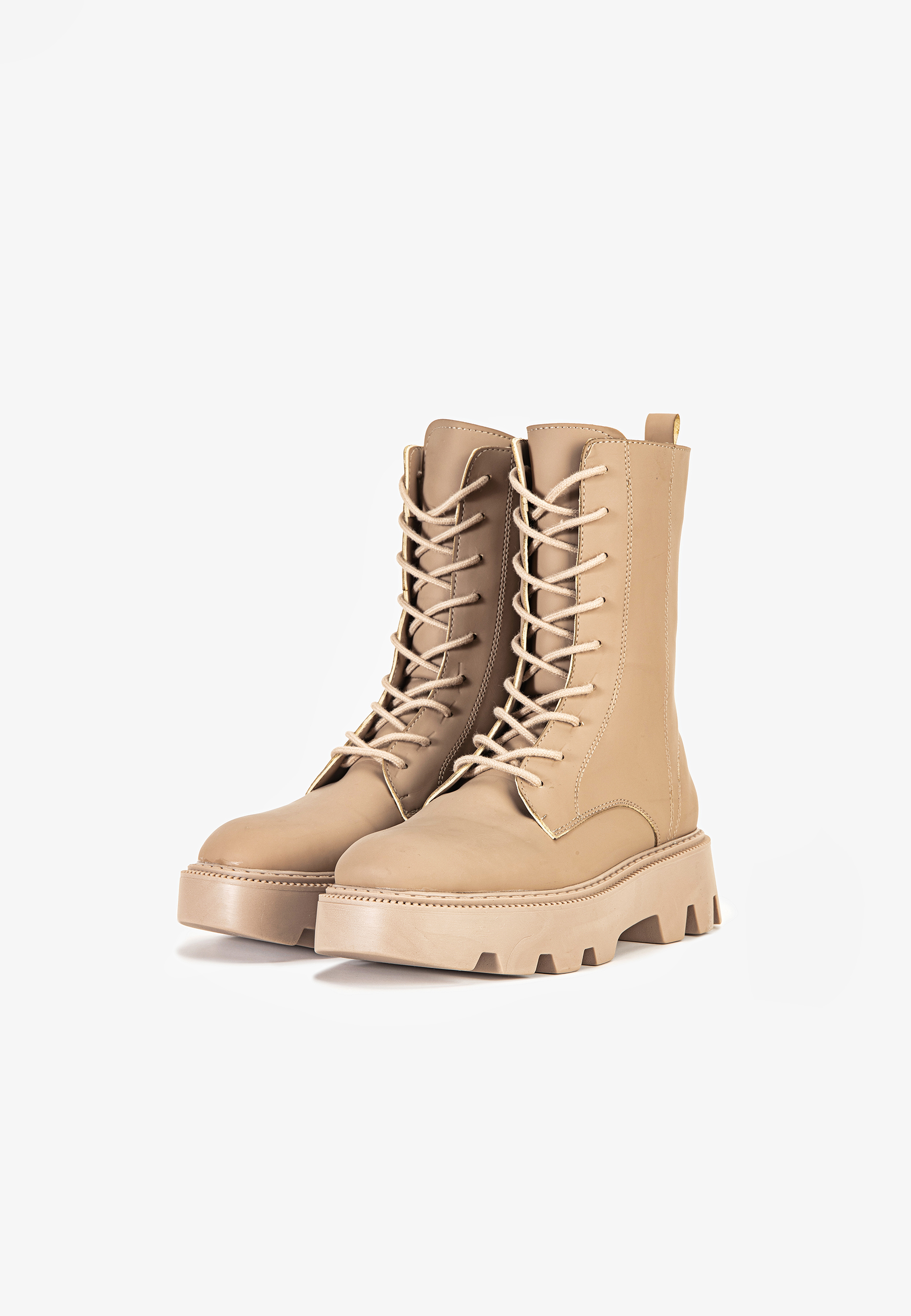 Inuovo Booties Leather manmade Nude 