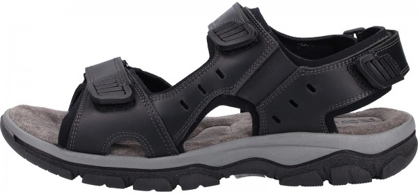 Rohde Sandalen Nubukleder Schwarz