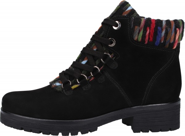 Gabor Stiefelette Nubukleder Schwarz