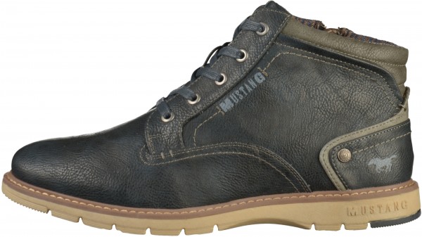 Mustang Stiefelette Lederimitat Blau