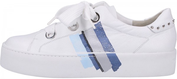 Paul Green Sneaker Glattleder Weiß/Blau