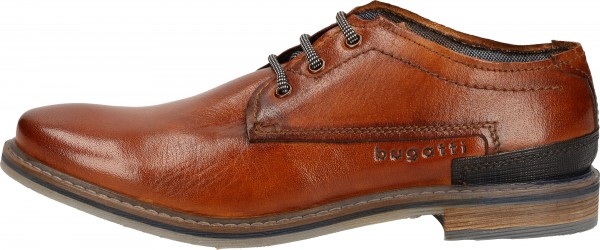 Bugatti Businessschuhe Glattleder Cognac