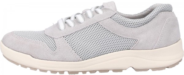 Jana Sneaker Leder/Textil Hellgrau