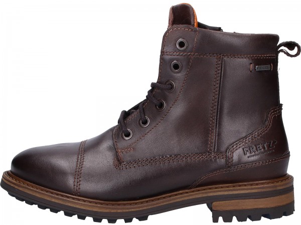 FRETZ men Stiefelette Leder Espresso Warmfutter