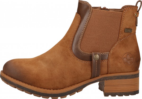 Rieker Stiefelette Lederimitat Braun