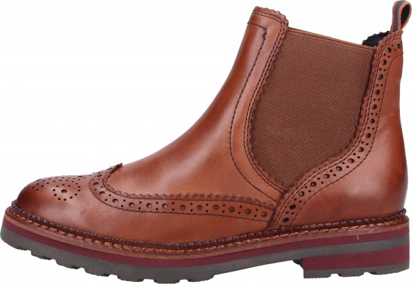 Marco Tozzi Stiefelette Nappaleder Cognac