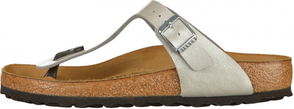Birkenstock Gizeh Zehensteg Birko-Flor Graceful Silver