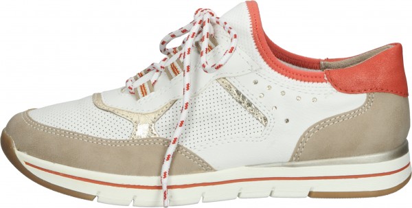 Relife Sneaker Lederimitat/Textil Beige/Weiß
