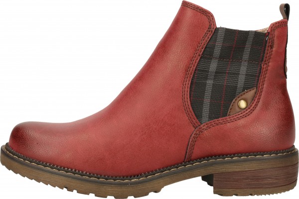 Relife Stiefelette Lederimitat Rot Warmfutter