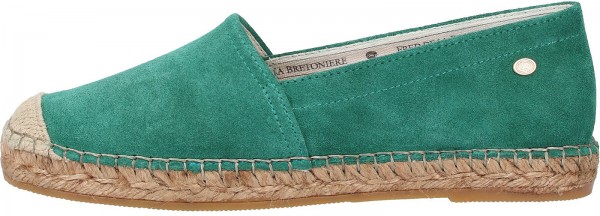 Fred de la Bretoniere Slipper Veloursleder Grün