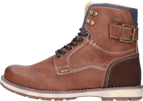 Young Spirit Stiefelette Lederimitat Mittelbraun Warmfutter