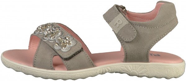 Richter Sandalen Veloursleder Grau/Silber