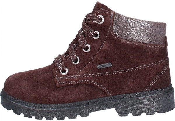 Superfit Stiefelette Veloursleder Lila Warmfutter